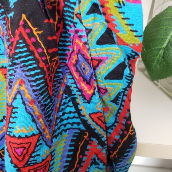 Vintage Geometric Colorful Shorts SZM - Picture 3 of 5